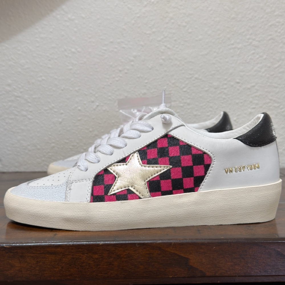 Vintage Havana Nicolette Women’s Checkered Metallic Slip-On Sneakers – Size 7 - Picture 4 of 14